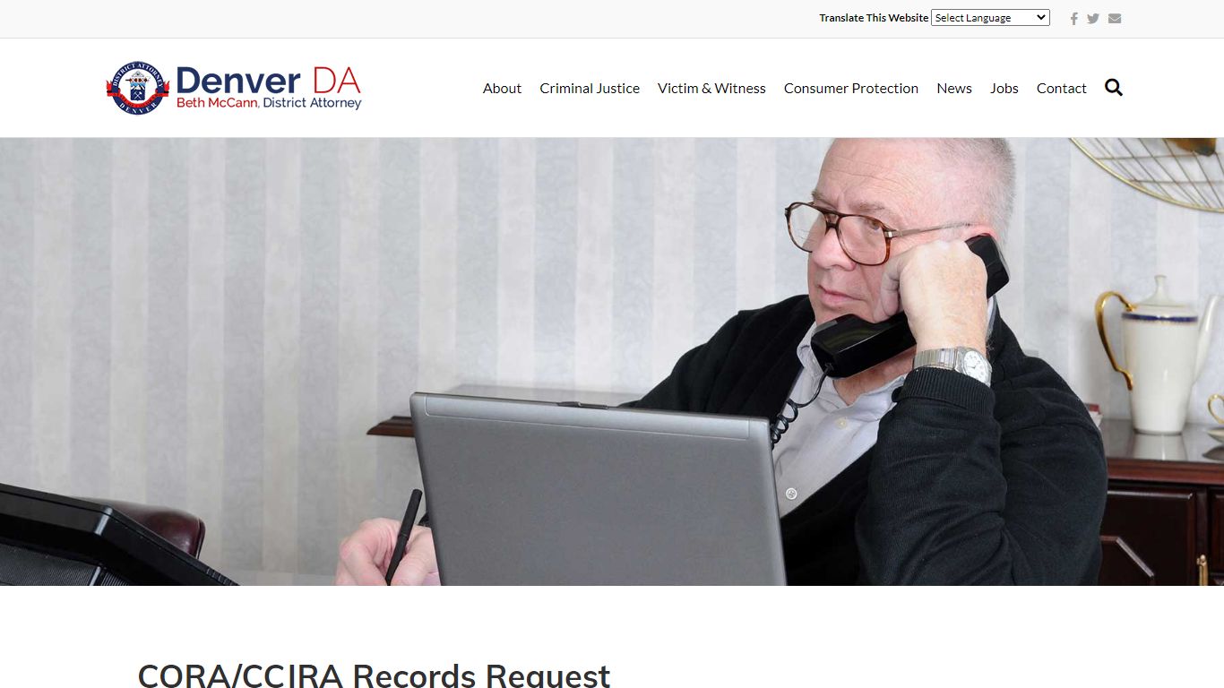 CORA/CCJRA Records Request Form – Denver DA